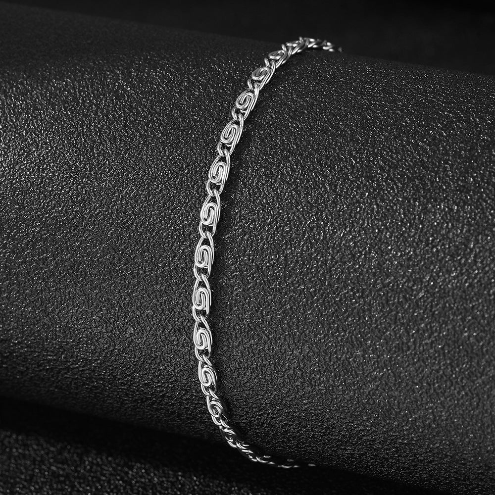 Stainless Steel 18K Real Gold Bracelet