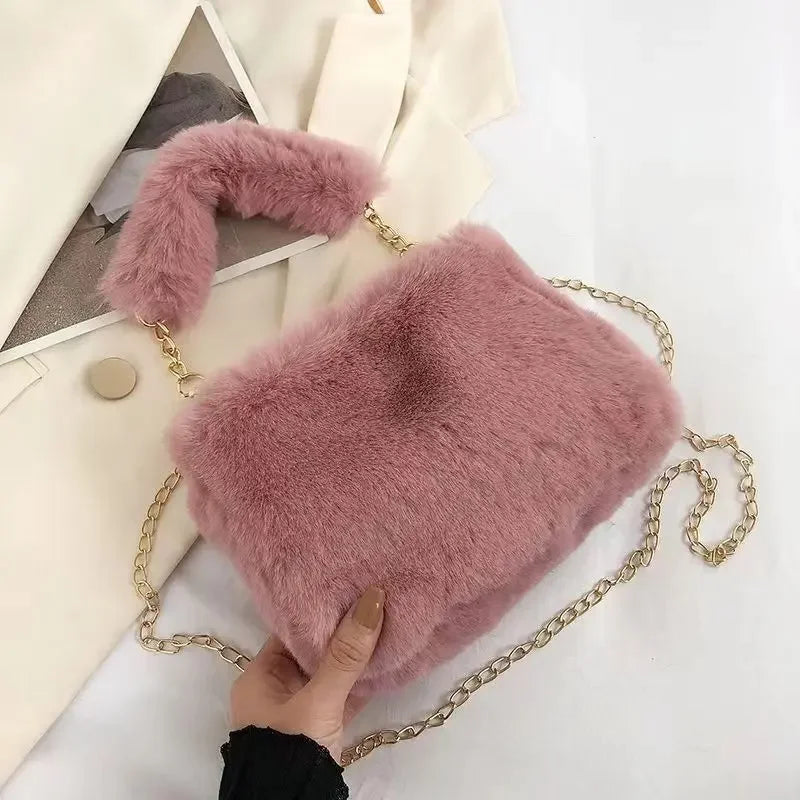 Sophie Plush Chain Bag