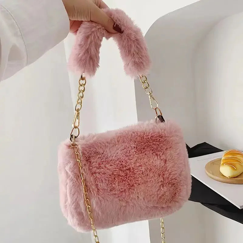 Sophie Plush Chain Bag